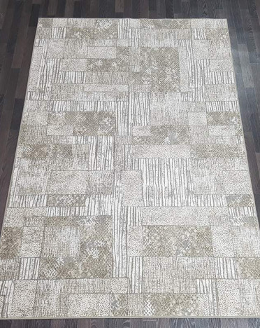 Ковер бельгийский 690355565 Fresco Palazzo (PP Heatset Высокоплотный, бежевый, серый)