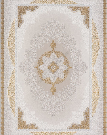 Ковер турецкий GL074E NENSI (Хит-сет, желтый, кремовый)