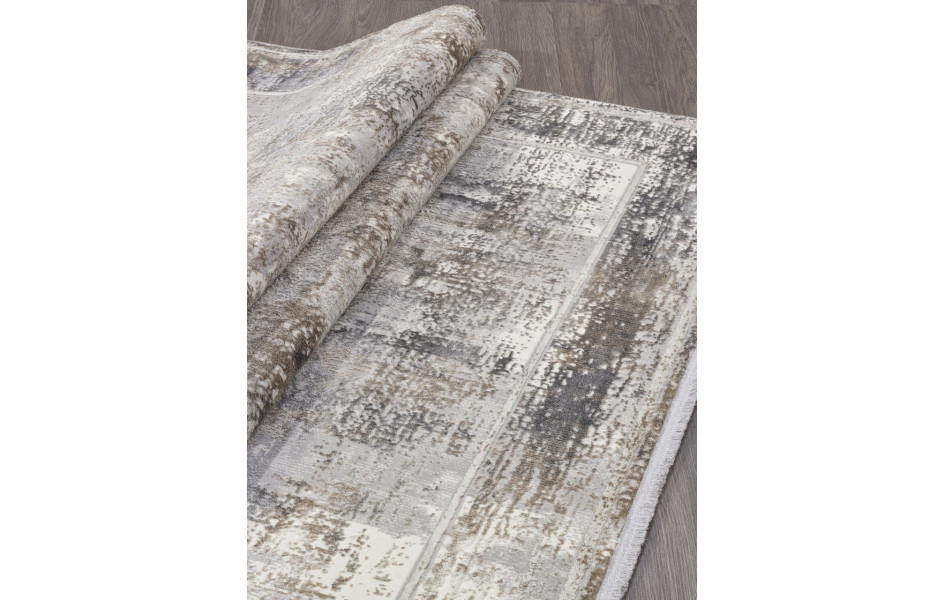 Ковер 00225A - GREY FDY / BEIGE FDY - Прямоугольник - коллекция ASADU