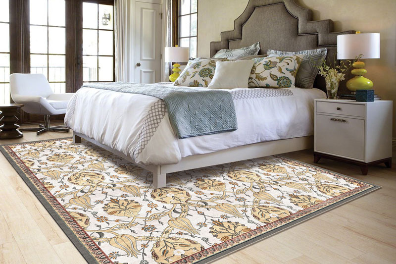 Ковер с рисунком в спальню